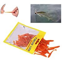 Narootec 【𝐕𝐞𝐧𝐭𝐚 𝐑𝐞𝐠𝐚𝐥𝐨 𝐏𝐫𝐢𝐦𝐚𝒗𝐞𝐫𝐚】 Señuelos de Pesca- 50PCS 5cm Señales de Pesca de plástico Blando T-Tail Grub Worm…